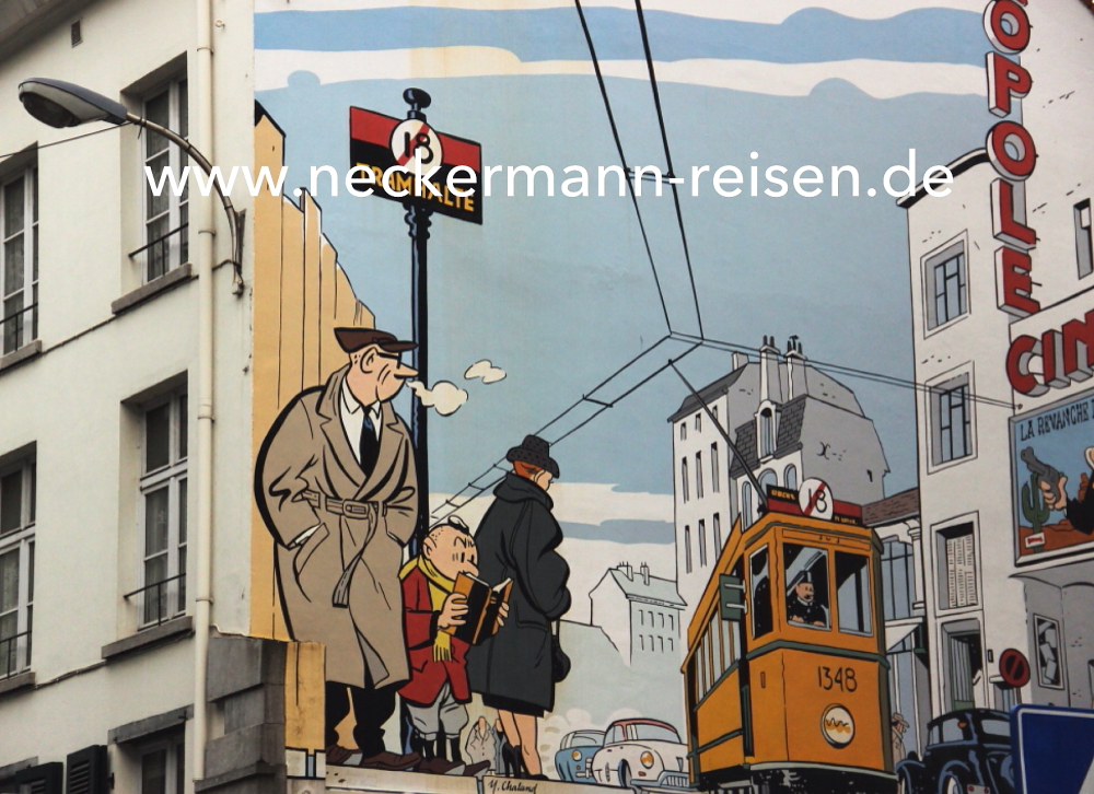 Brüssel als Comicstrip