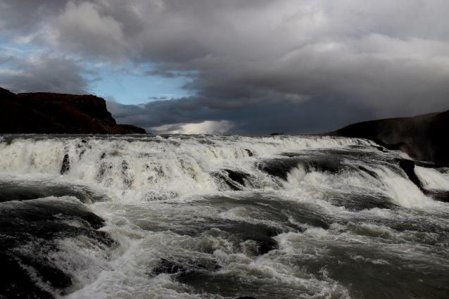 Island Wasserfall Gullfoss