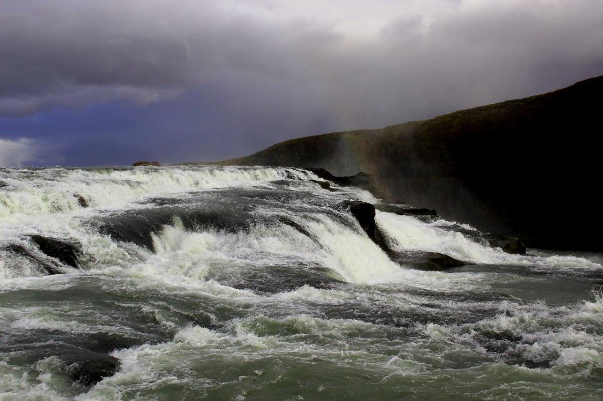 Island Wasserfall Gullfoss