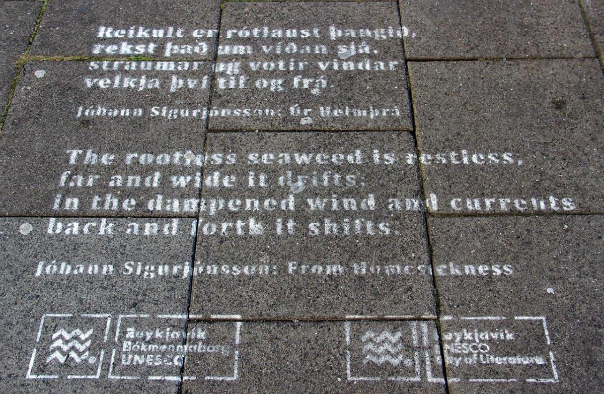 Island Reykjavík Gedicht