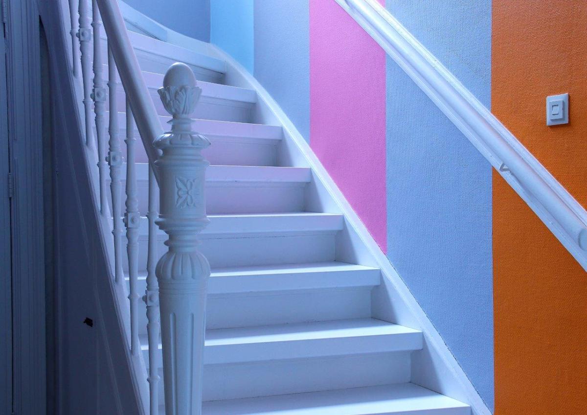 Treppenaufgang im Elternhaus Mondriaans