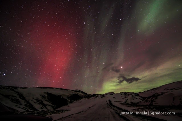 Polarlichter über dem Eyjafjallajökull