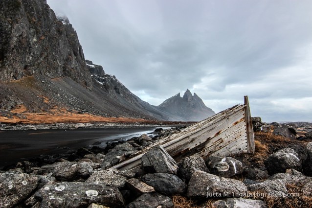 Das alte Boot am Hafnartangi