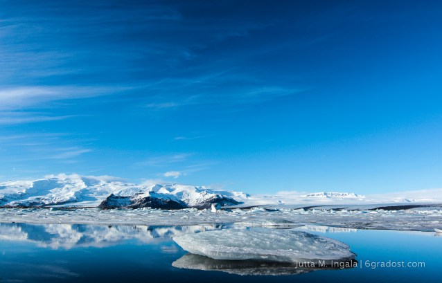 Treibeis auf der Lagune