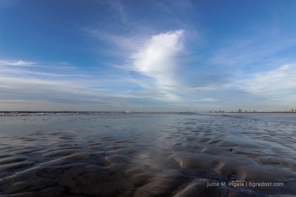 Strand von St. Peter-Ording: 12 km lang, 2 km breit