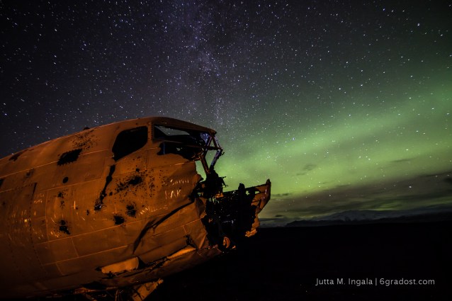 Nordlichter über Sólheimasandur