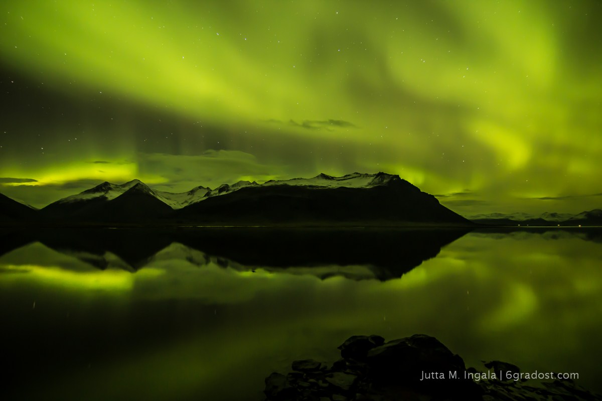 Nordlichter über Papafjörður