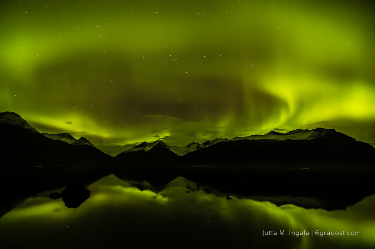 Nordlichter über Papafjörður