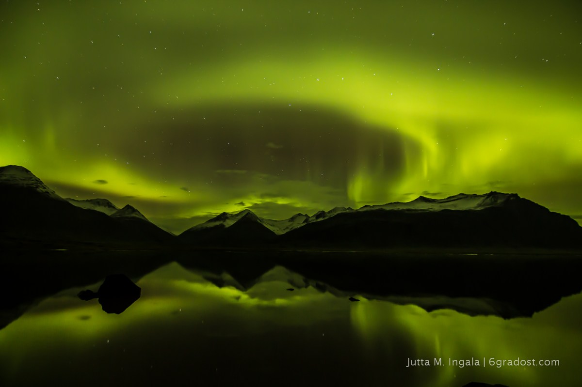 Nordlichter über Papafjörður