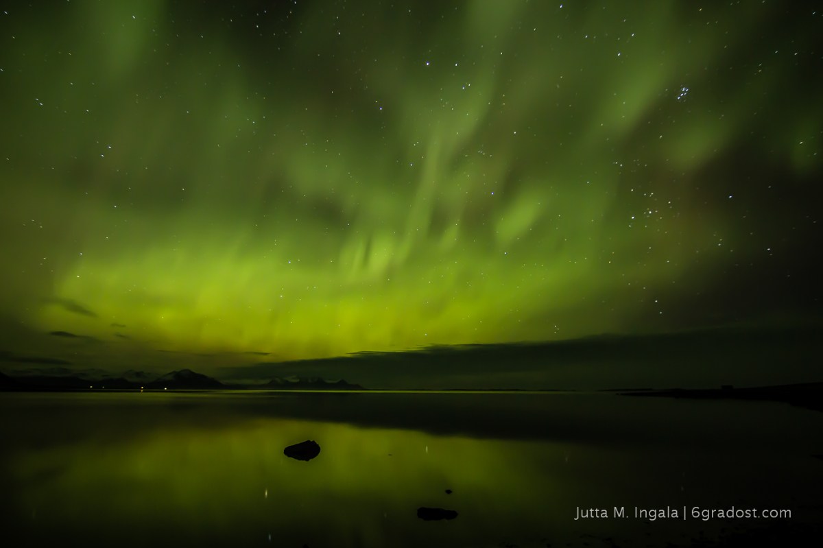 Nordlichter über Papafjörður