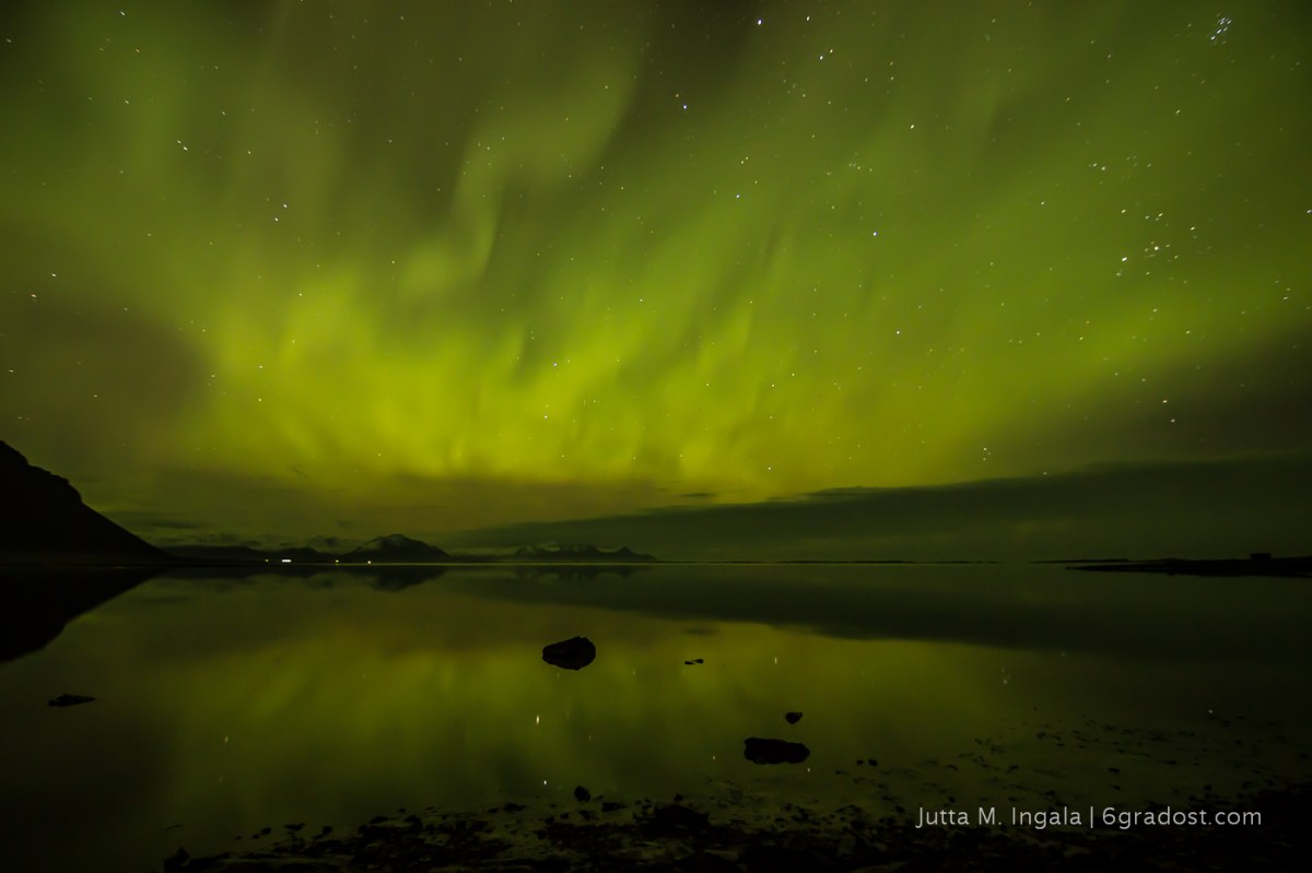 Nordlichter über Papafjörður