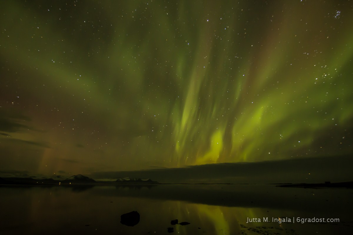 Nordlichter über Papafjörður