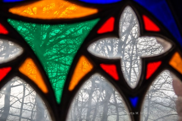 Buntglasfenster im Hessenstein