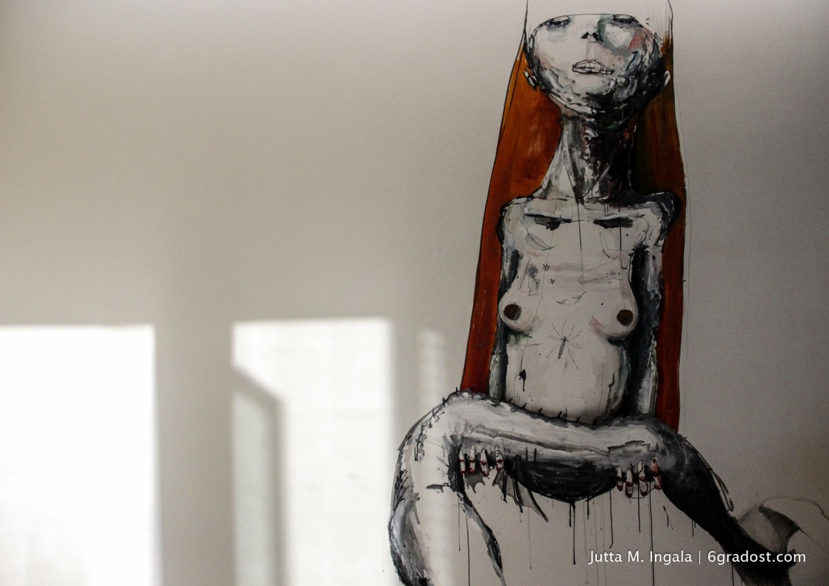 Mural von Dave de Leeuw mit Schatten I