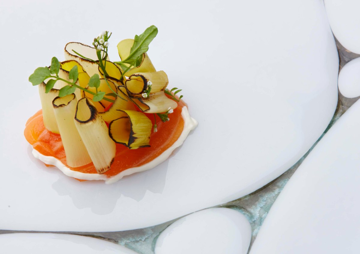 Lachs mit Ziegenkäse