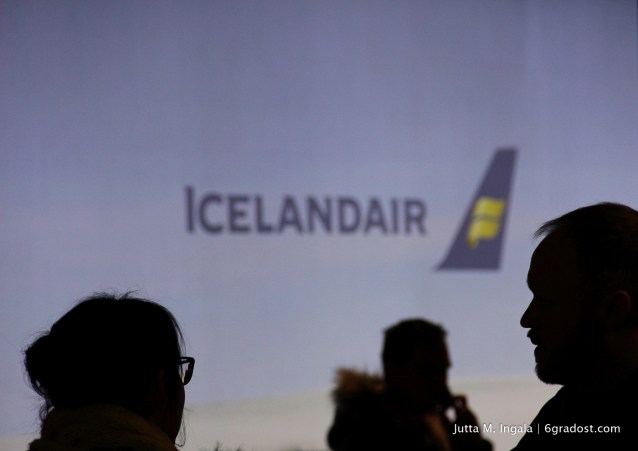 Check-in am Flughafen Keflavík