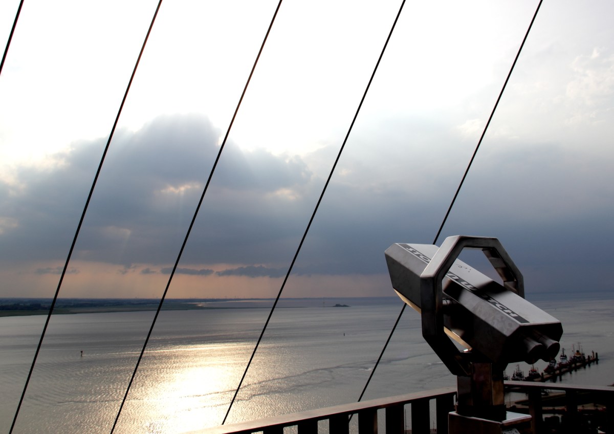 Sonnenuntergang über der Weser