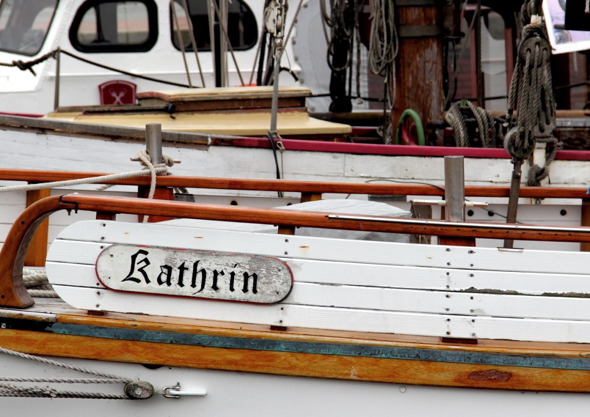 Nachbau des norwegischen Rettungsschiffes "Vardo" (1909). Von 1977 bis 1984 in Eigenarbeit.