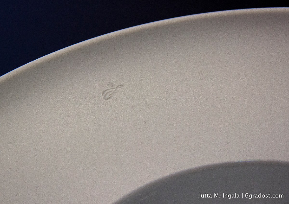 Porzellanmarke Fürstenberg: ein gekröntes "F"