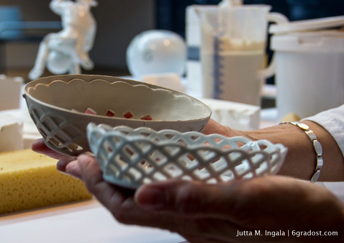 Auch im Volumen unterscheiden sich Rohling und fertige Schale